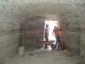 Once the walls are up the door frames are then added.