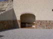 The outside seating area